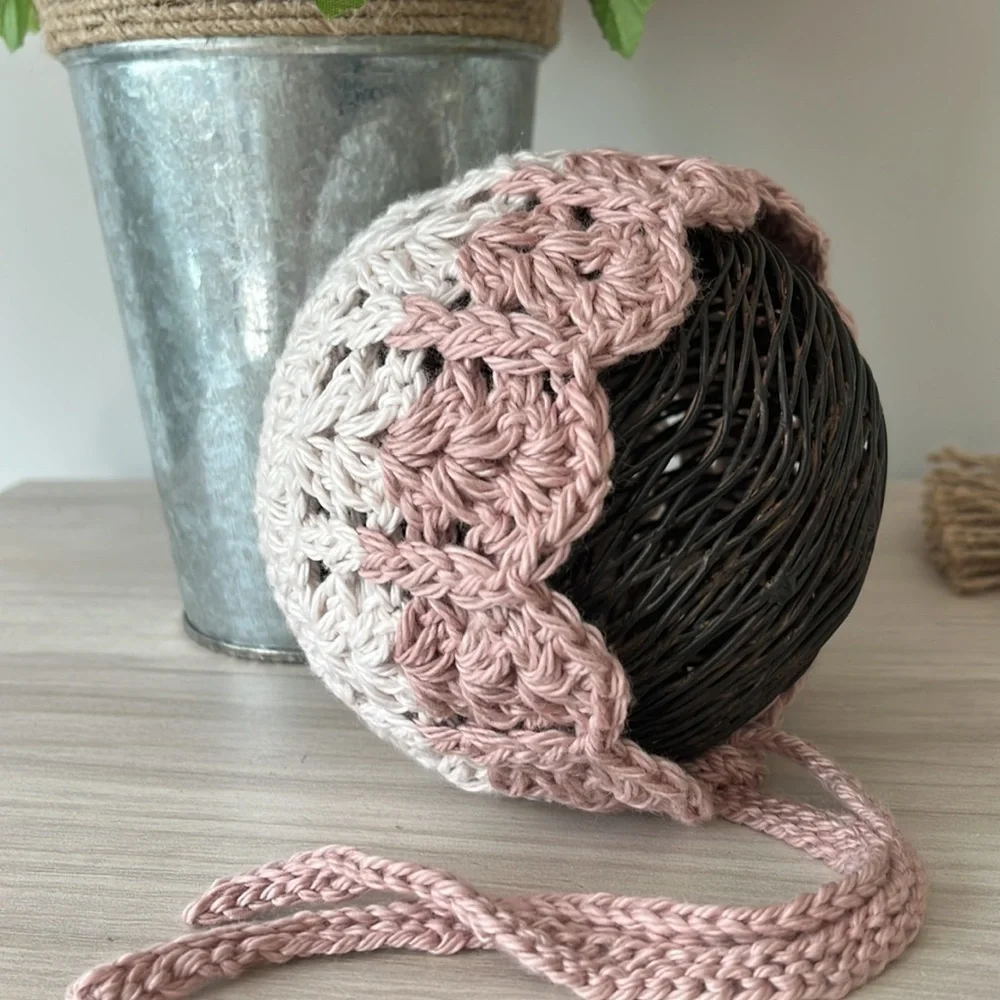 Crochet Beanie and Bonnet Set